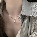 Little star pendant titanium steel necklace for women, sweet and cool personality