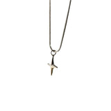 Little star pendant titanium steel necklace for women, sweet and cool personality